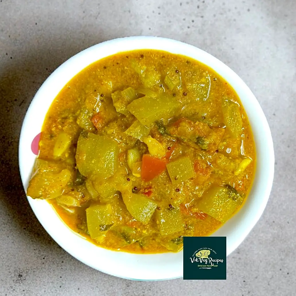 Indian Bottle Gourd Sabzi with Rich Spices Flavorful bottle gourd sabzi cooked in a rich, homemade masala using peanuts, spices, and coconut for a delicious Indian-style meal.