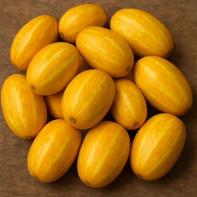 Freshly sliced yellow cucumber with juicy flesh and thin skin, ideal for Indian curries, sambar, chutneys, and summer recipes.