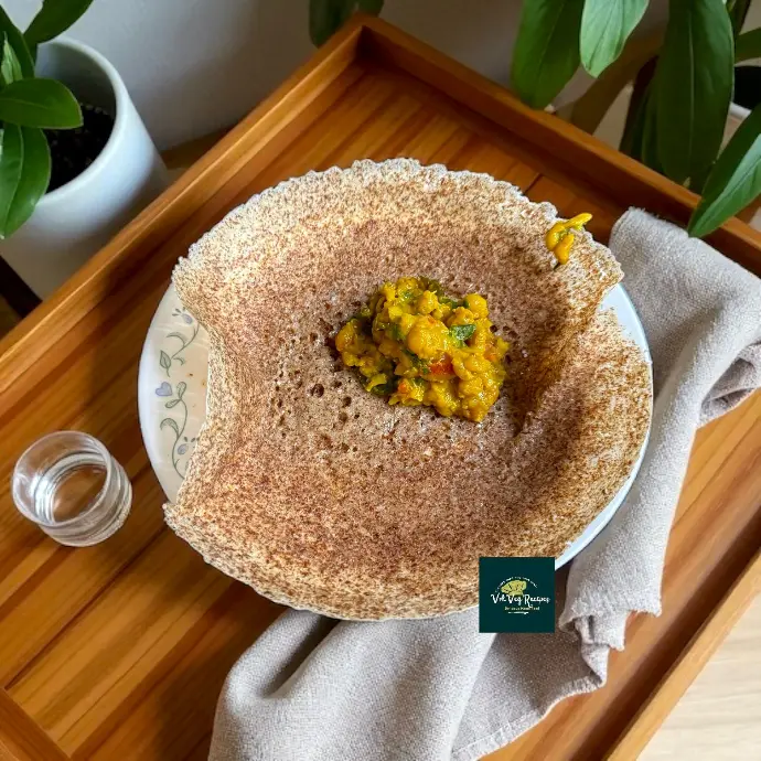 How to Make Ragi Millet Appams (Gluten-Free) Traditional ragi appams made from finger millet and millet, light and airy with coconut flavor, perfect with spicy curry or tangy chutney.