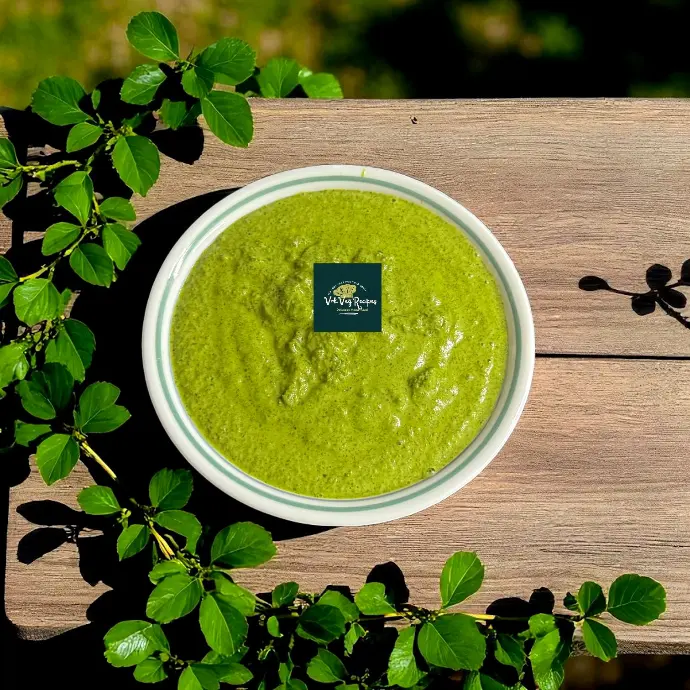 South Indian style mint curd chutney with chana dal and lemon – creamy, tangy, and herby condiment for dosa, idli, or paratha lovers.
