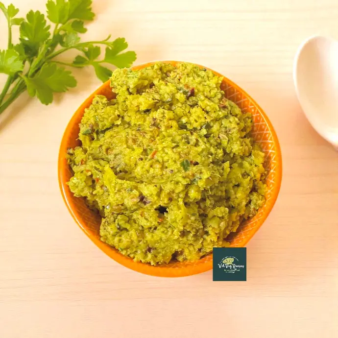 Spicy Indian Gooseberry Chutney made with fresh gooseberries, red and green chilies, and curry leaves—perfect tangy side dish for Indian meals.