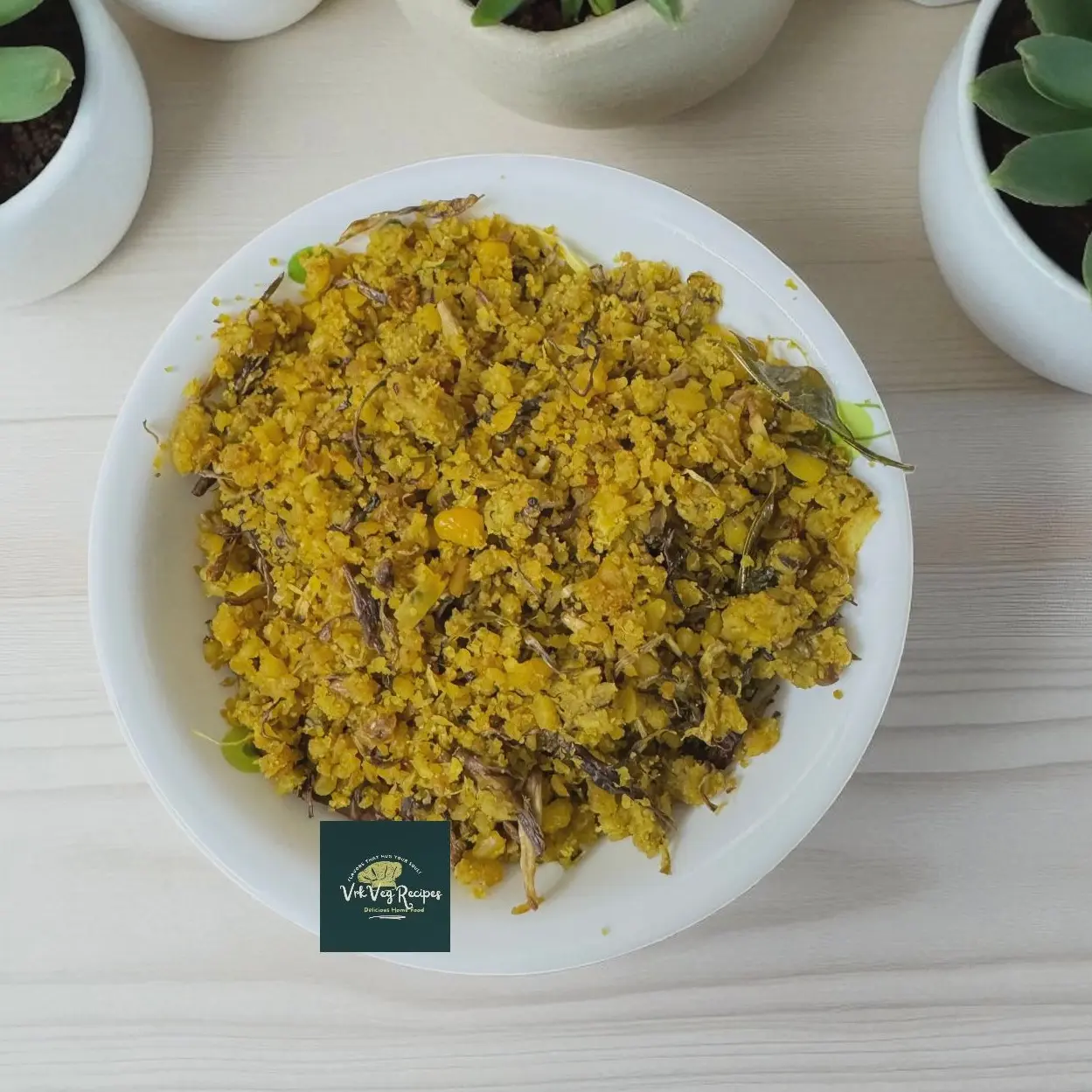 Traditional banana flower dal fry with coarsely ground lentils, garlic, and coconut, cooked slowly for rich aroma and earthy South Indian flavors.